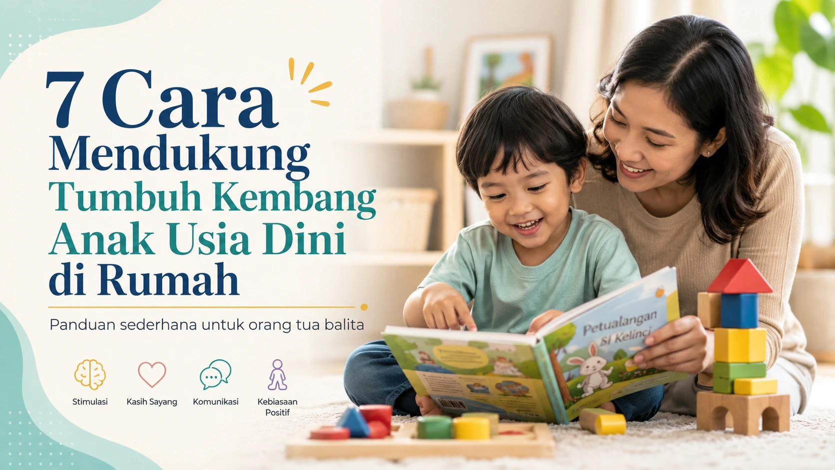 7 Cara Mendukung Tumbuh Kembang Anak Usia Dini di Rumah