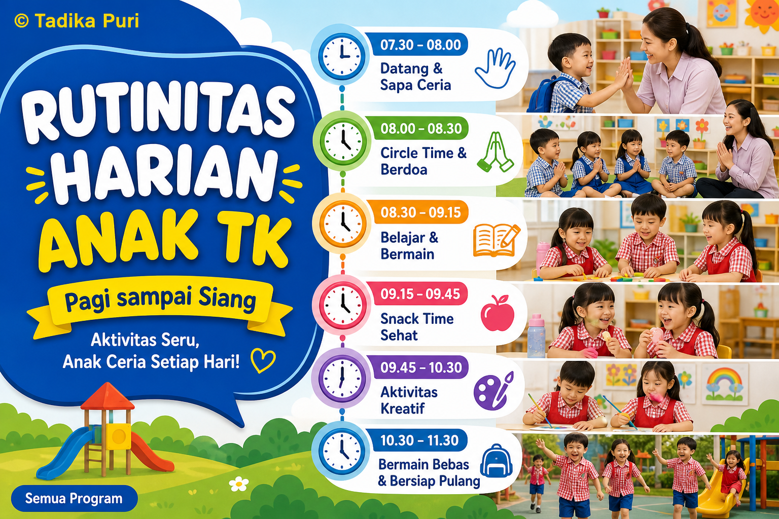 Sehari di Tadika Puri: Rutinitas Belajar dan Berma sehari di tadika puri rutinitas belajar bermain pagi sampai siang